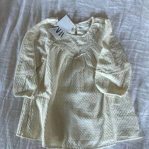 NEW Zara Cotton & Lace Dress, sz 2-3 yrs